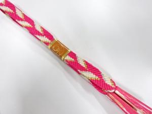 未使用品　正絹　手組帯締め